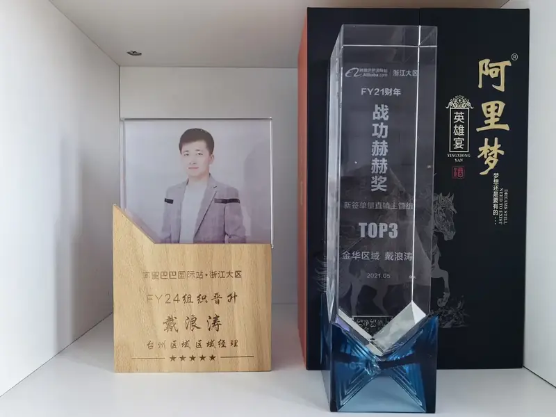 戴浪涛FY24组织晋升及FY21新签TOP3荣誉